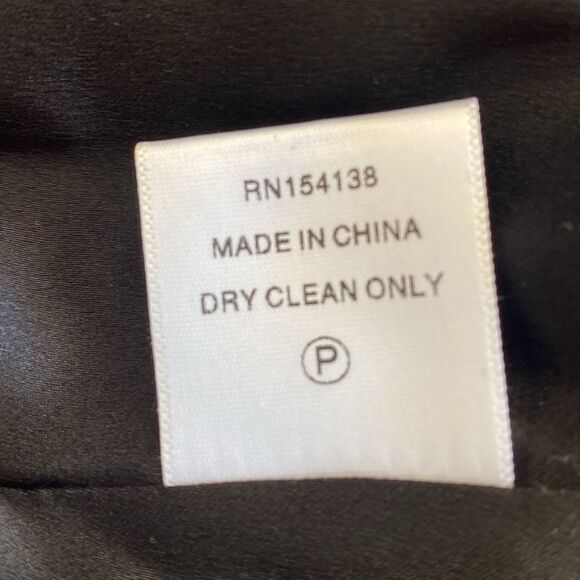 STAUD Buddha Black Faux Fur Jacket Vegan Leather Trim & an Oversized Gold Button - Picture 8 of 9